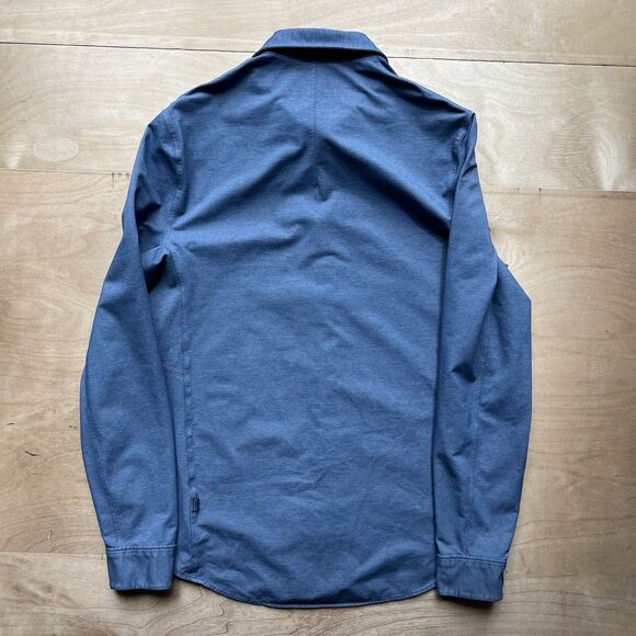 Lululemon Button Down Shirt S Blue Casual Workwear Commission ABC Lightweight - Picture 8 of 9